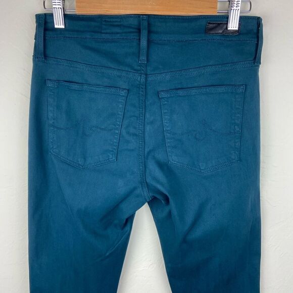 AG ‘The Farrah’ High-Rise Skinny Ankle Suede Pant - Brooks Wash - Picture 7 of 8